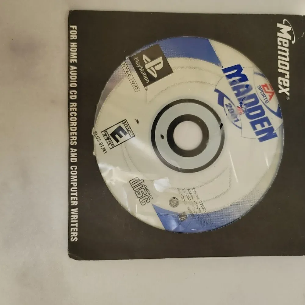 Madden NFL video game disc Playstation E 2001 football